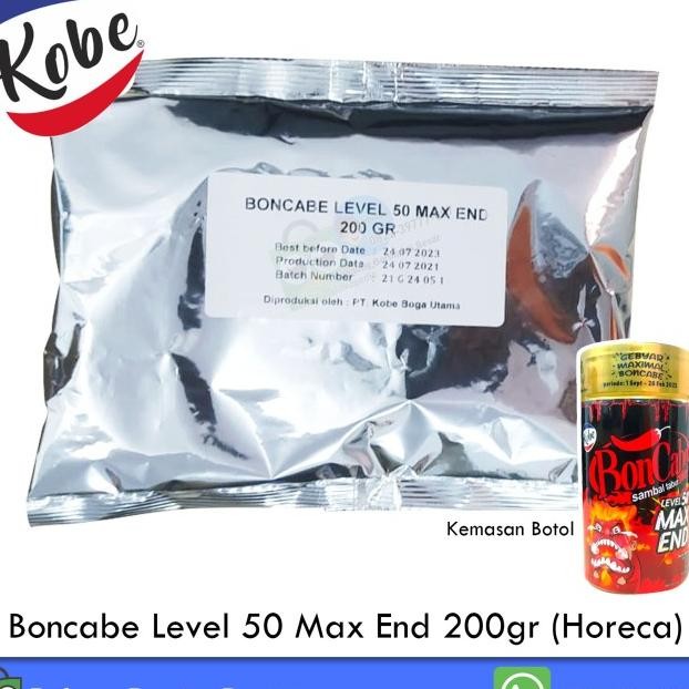 

Boncabe Level 50 Ma End 200Gr Ambal Tabur Cabe Bubu Peda