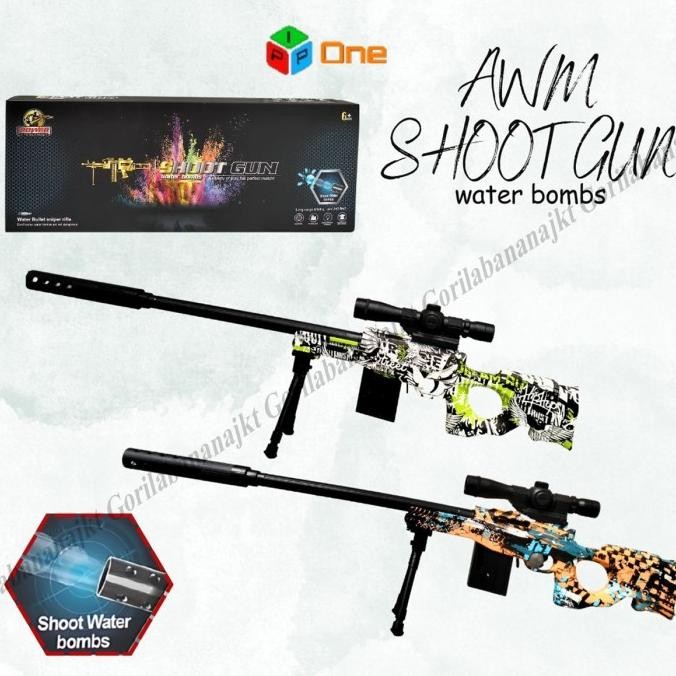 Mainan Anak tembakan sniper Awm Shoot Gunwatergel TER