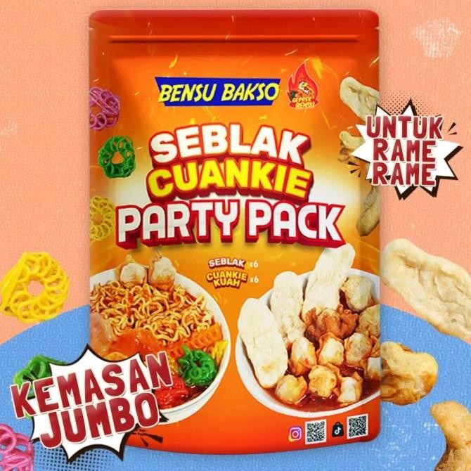

Terlaris Party Pack Bensu Bakso Seblak & Cuankie 1 Lusin Ruben Onsu Ready Stok