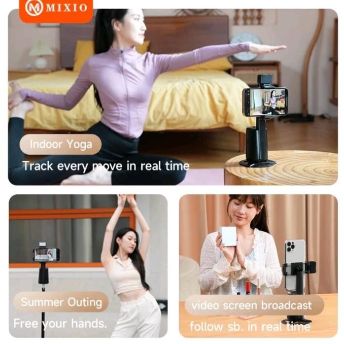 MIXIO A200 AUTO FACE TRACKING GIMBAL HANDPHONE STABILIZER 360
