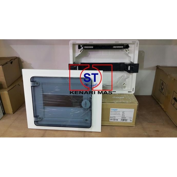 Box Mcb / Box Sikring / Box Sekring Hager VF 108 TM Inbow / VF108TM Original dan Terpercaya