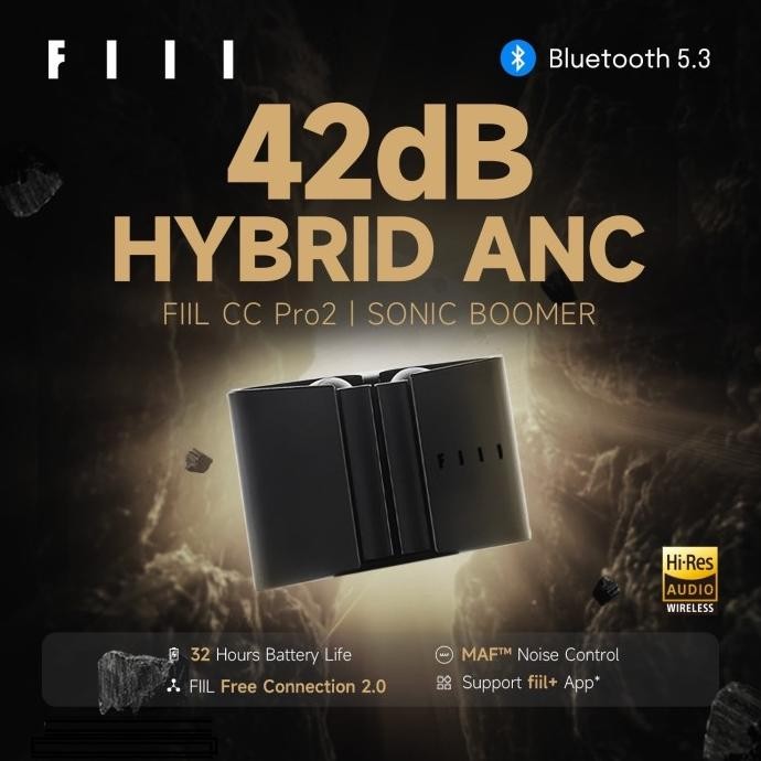 CO FIIL CC PRO 2 TWS Bluetooth 5.3 LDAC ANC 42db Ambient Multipoint App
