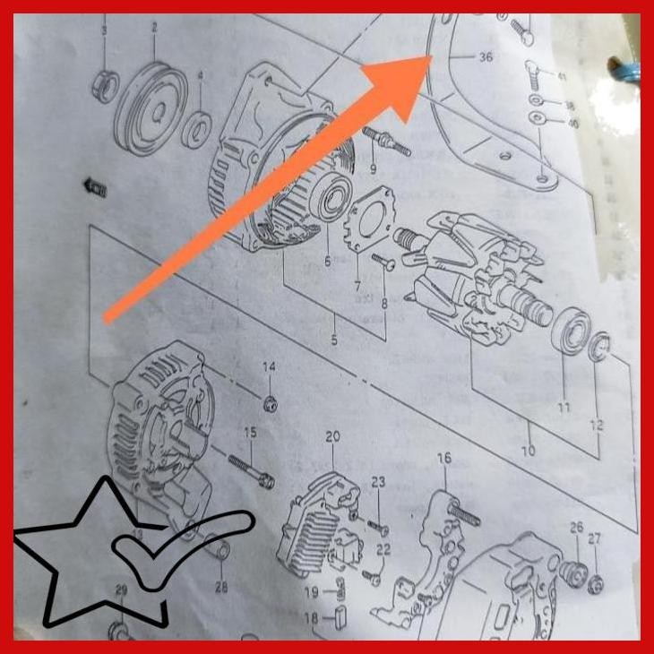 [AVP] BREKET ALTERNATOR KATANA ORIGINAL SGP