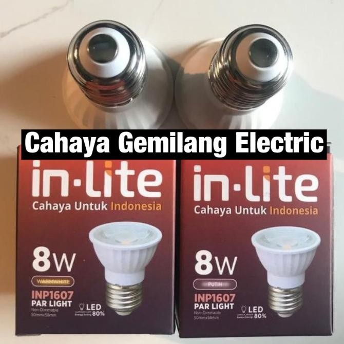 Lampu - Lampu Led E27 Inlite 8W 8Watt Sorot Tembak Fitting Putar Spotlight