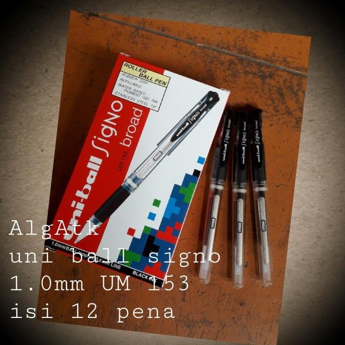 

diskon! uni-ball. signo broad. roller ball pen(alat tulis). um-153.
