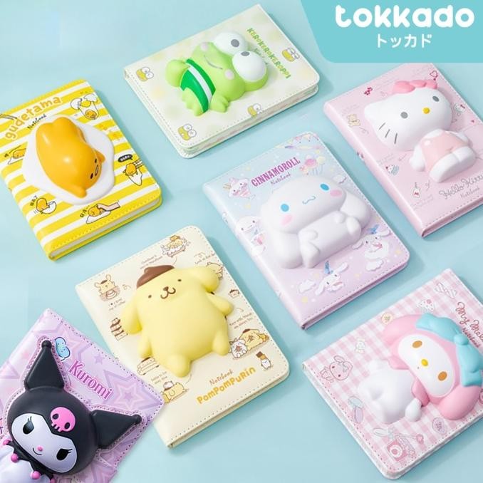 

TOKKADO Sanrio Original Squishy Notebook Agenda Buku Catatan Anak Lucu !!