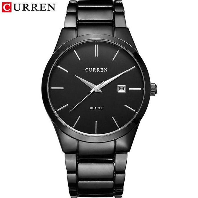 GARANSI Jam Tangan Pria Analog Tali Stainless Steel CURREN 8106