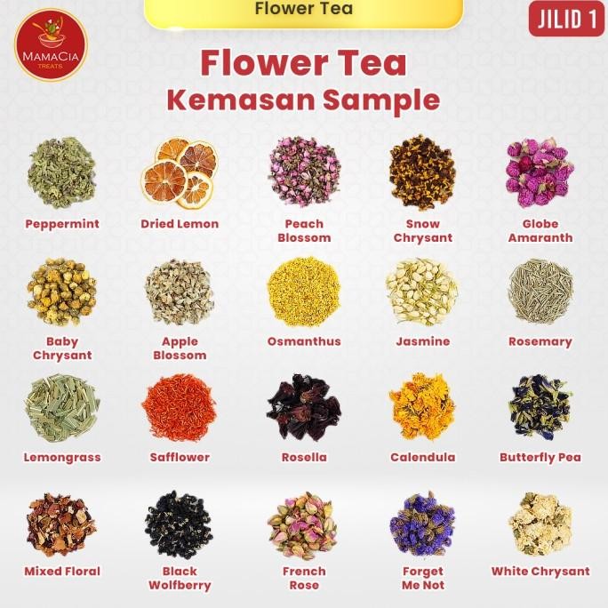 

Siap Kirim Paket Teh Bunga Mamacia Treats Flower Tea ALL VARIANT 39 sampel pack