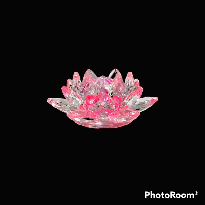 Siap Kirim Pajangan Bunga Teratai kristal