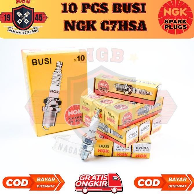 BUSI NGK C7HSA 10 PCS BUSI MIO J - MIO M3 - MIO Z - BUSI GRAND MOTOR
