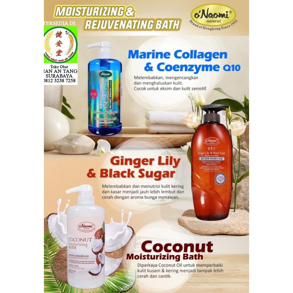 populer] SABUN NAOMI GINGER LILY - COCONUT - MARINE COLLAGEN [] 800ml