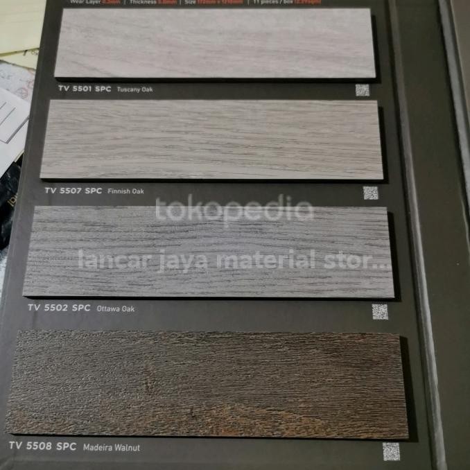 Sale Vinyl Vinil Lantai Spc Click Klik Taco 5Mm Underlayer Lantai Kayu