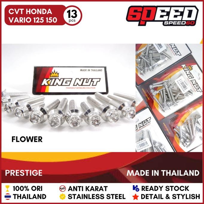 New Baut CVT Vario 125 Vario 150 Probolt Thailand Silver Chrome