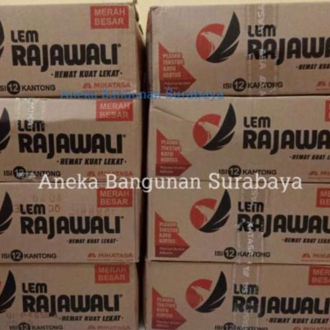 Sale Lem Rajawali Dus Kemasan Merah Besar 1Kg Isi 12 Bungkus | Rajawali Merah 800Gr / Kg Lem Plamir 
