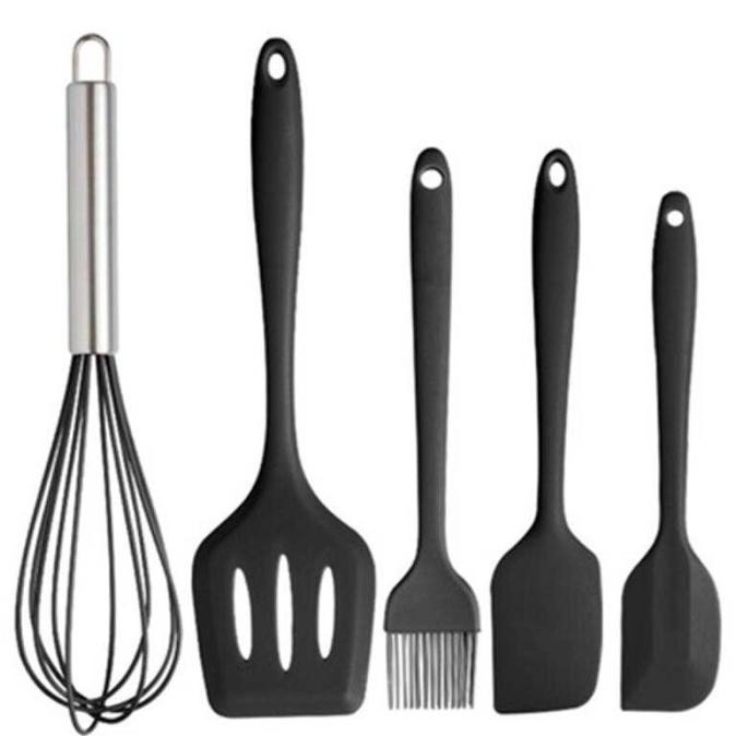 1 Satu Set Spatula Paket Alat Masak Perlengkapan Dapur Isi 5 PCS