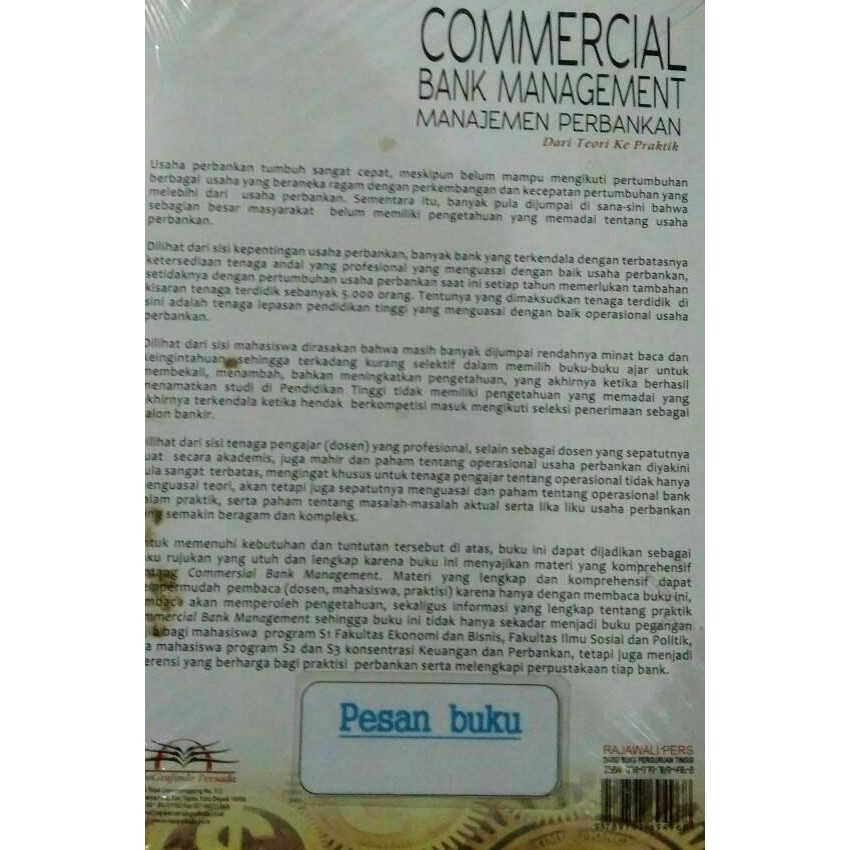 

Terlaris Buku Commercial Bank Management Manajemen Perbankan Dari Teori Ready Stok