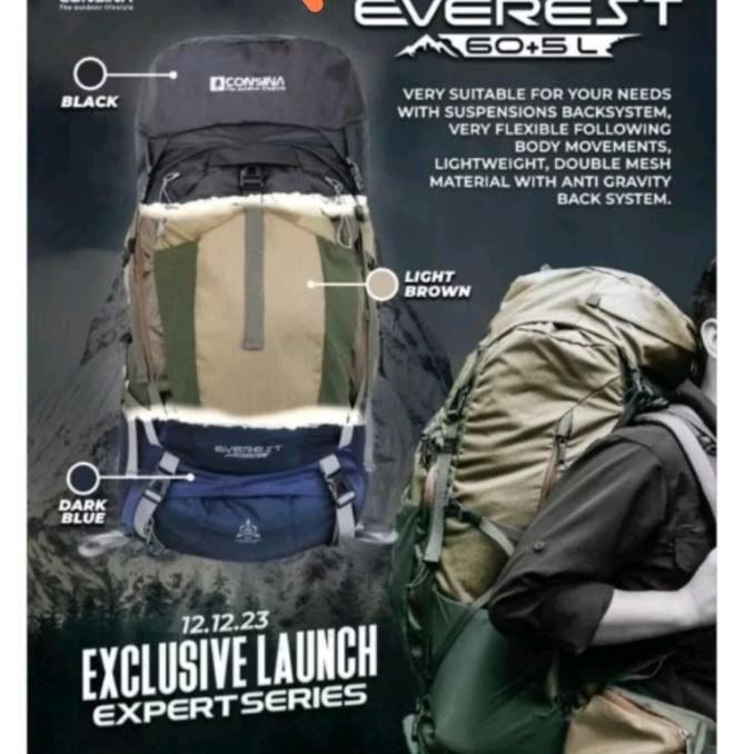 Terlaris Carrier Consina Everest 60+5L Batch 3 Series - Tas Gunung Consina Everest Ready Stok