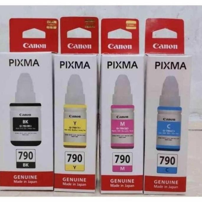 TERMURAH - 1 set Tinta Canon GI 790 original Printer G1010 G2010 G3010