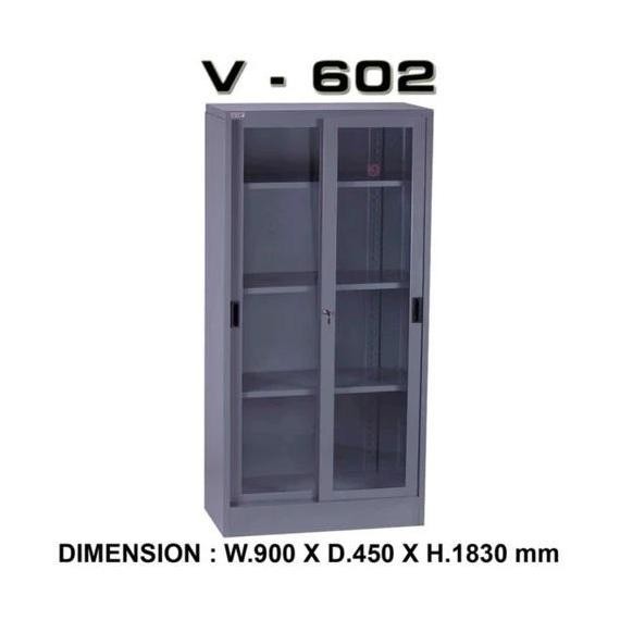 

Vip Lemari Arsip Besi Sliding Kaca V-602 Free Ongkir Jabodetabek