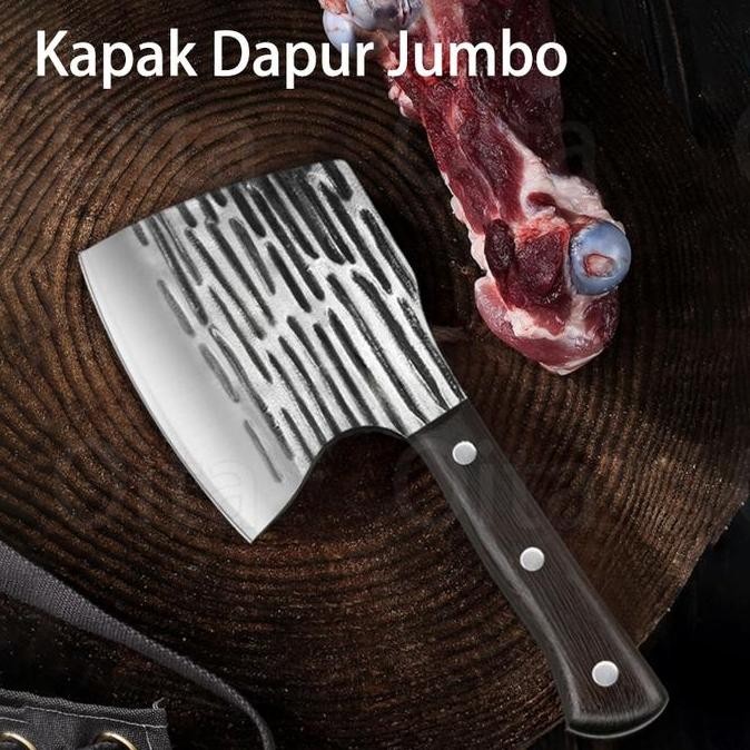 CO Kapak 7.5mm Jumbo Potong Tulang Golok Daging Professional Golok pisau Daging Alat Ayam pisau baja