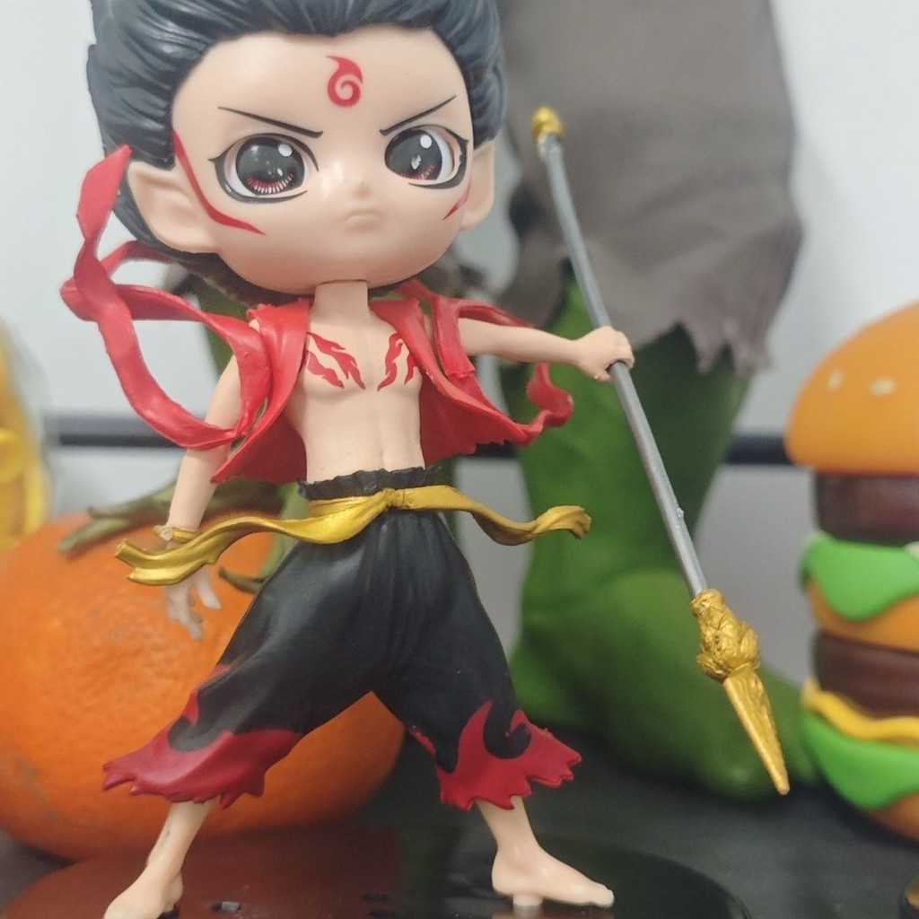 Anime Nezha Figurine Third Prince Demon Child Ao Bing Descends Ao Bing Display Piece