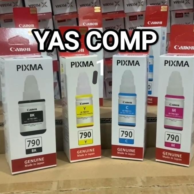 TERBARU - Tinta Canon PIXMA GL-790 Original - 1 SET G1010/G2010/G3010/G4010 - BK