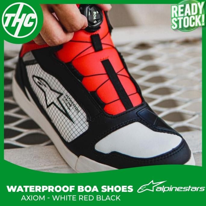 Baru  Sepatu Alpinestar Axiom Boa Waterproof Shoes Sepatu Anti Air