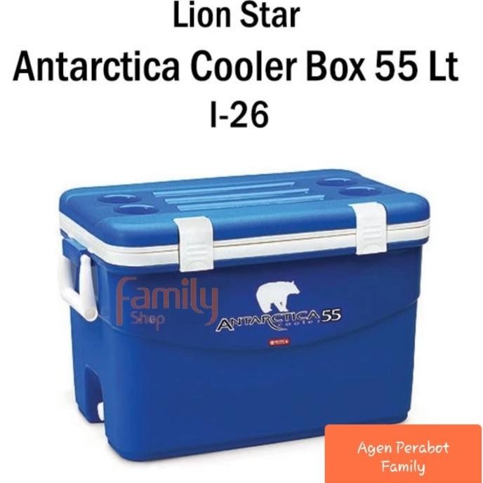 CO Cooler Box es Antartica Lion Star 55 Lt I-26 Cool Box Tempat Es Batu