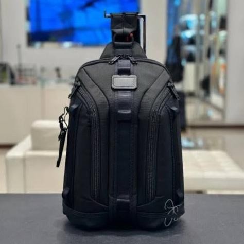 Promo Tumi Alpha Bravo Knight Sling - Tas Sling Pria - Black