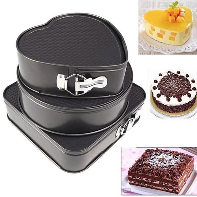 

Set3 Bentuk Loyang Teflon Bongkar Pasang Loyang Kue Cetakan - 2704 Original Dan Terpercaya