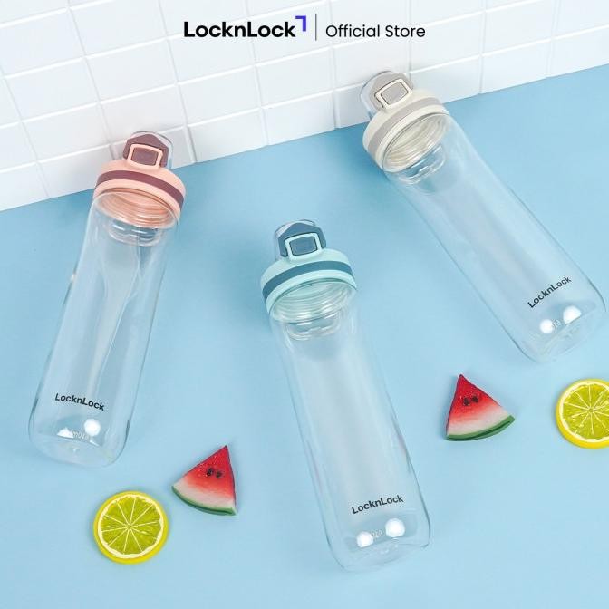 

Locknlock Botol Minum One Touch Lock Bottle 610Ml - Hap695 Original Dan Terpercaya