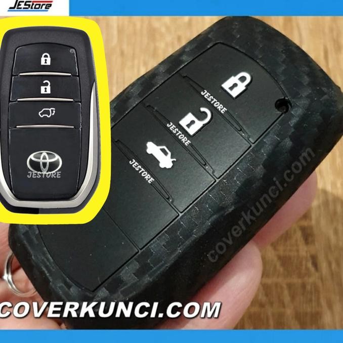 BARU INNOVA ZENIX Cover Kunci Casing TOYOTA ZENIX kondom CARBON INNOVA KEY