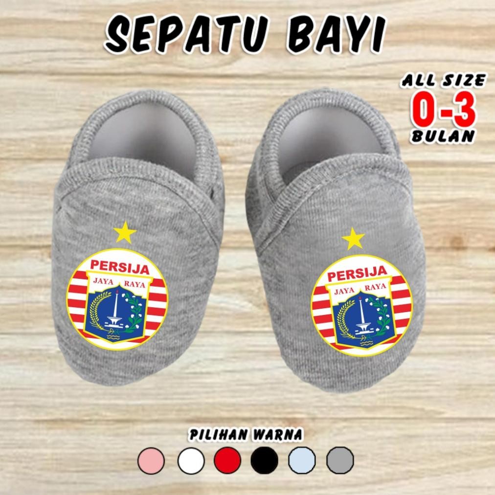 Sepatu Bayi Klub Persija Sepak Bola Baby Shoes Unisex Cewek Cowok Perempuan Laki Laki Laki2 0 3 6 Bu