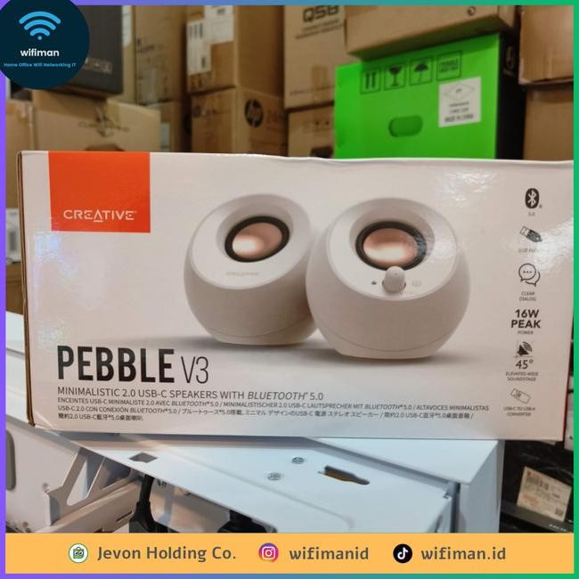 Creative Pebble V3 Bluetooth 5.0 Portable Dual 2.0 Pc Peaer Ub C