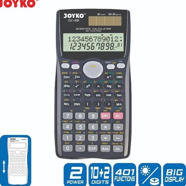

Calculator Cientific Joyo Cc25 Alulator Ilah Hitam