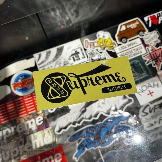 

JUAL SUPREME - RECORDS STICKER YELLOW