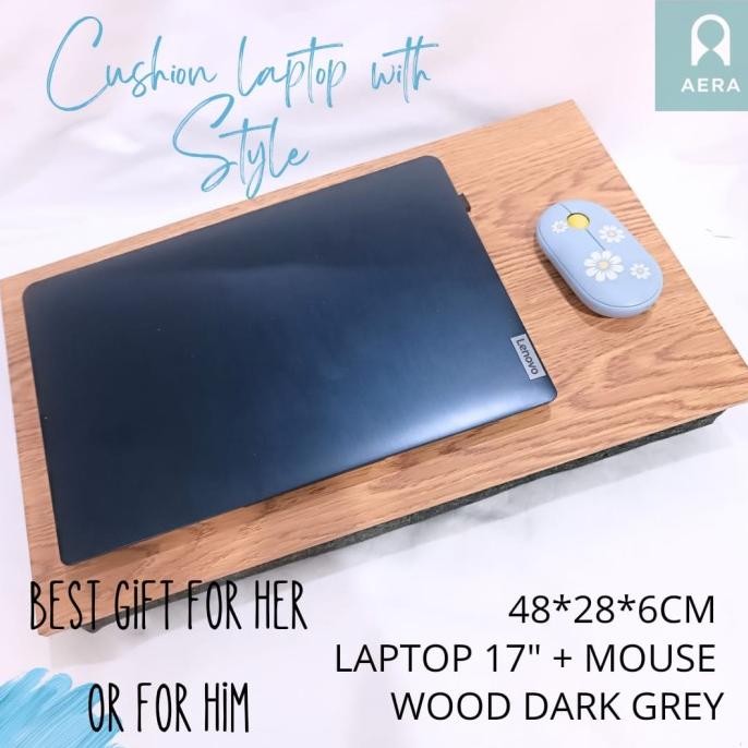 AERA INDONESIA Cushion Lap Desk | Bantal Meja Laptop Shabby 5 Fungsi