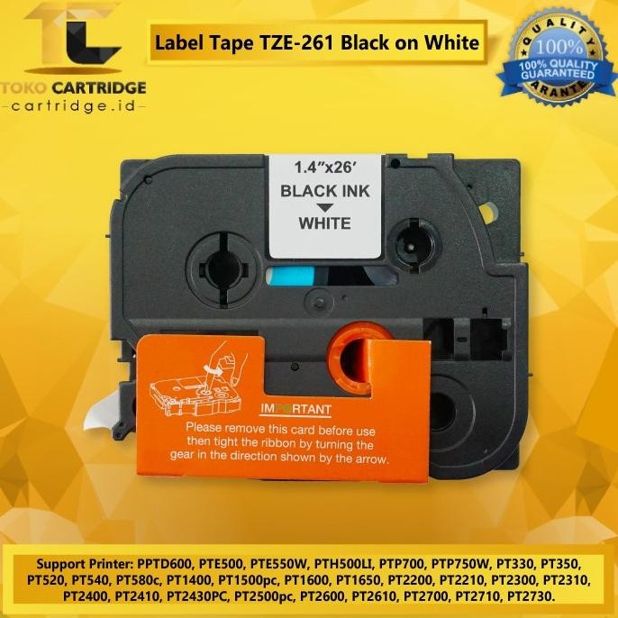 

TERMURAH Label Tape TZE Compatible BK W Y 9mm 12mm 18mm 24mm 36mm PTD200 PTD210