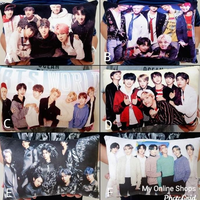 Bantal Boneka BTS Jungkook Jimin Taehyung Suga Jhope Jin Namjoon