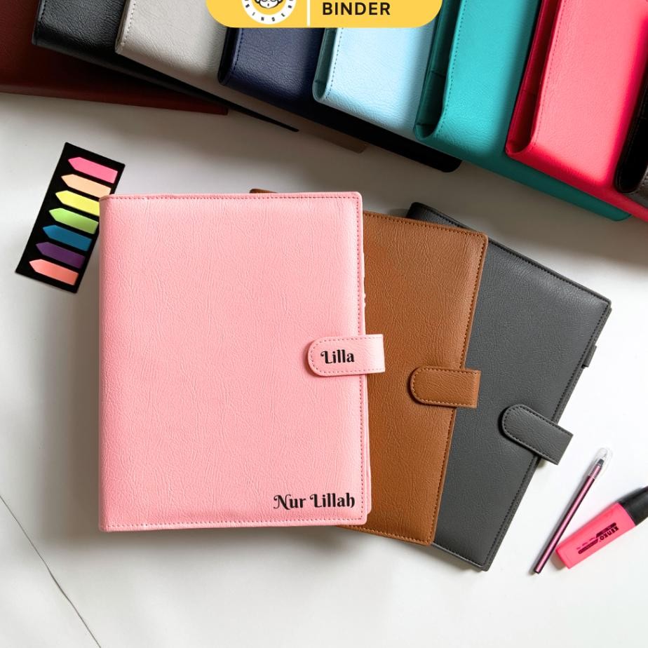 

Bananabindery Binder Grafir Nama Ulit Tebal 26 Ring B5 Free Erta Dan Pul