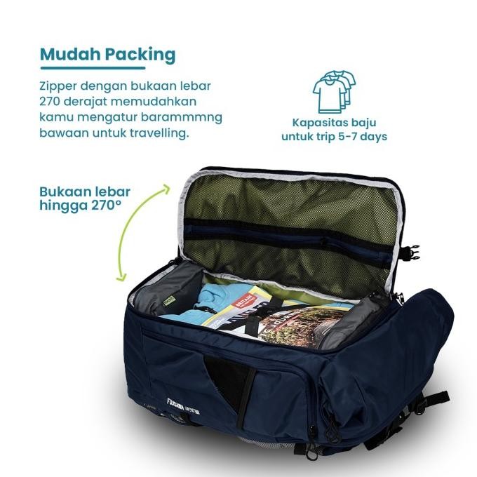 Torch Tas Ransel - Travel Backpack Anti AIr Fujisawa