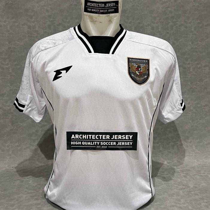 Jerey Baju Bola Timna Indoneia Away 2025 2026 2024 White Putih New Erpo Logo Garuda Bordir
