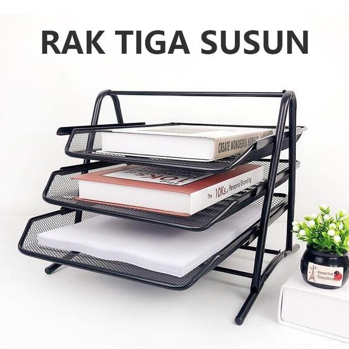 

Rak Kertas Dokumen Surat 3 Susun - Paper Document Letter Tray 3 Tier