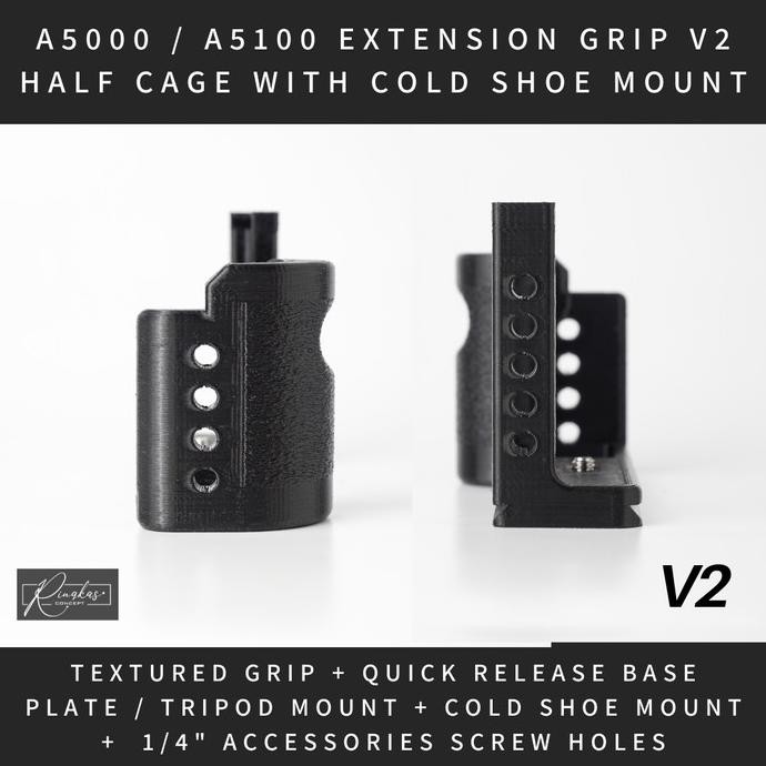 Sale Extension Grip V2 Half Rig Cage Case For Sony A5000 A5100 Ringkas Concept