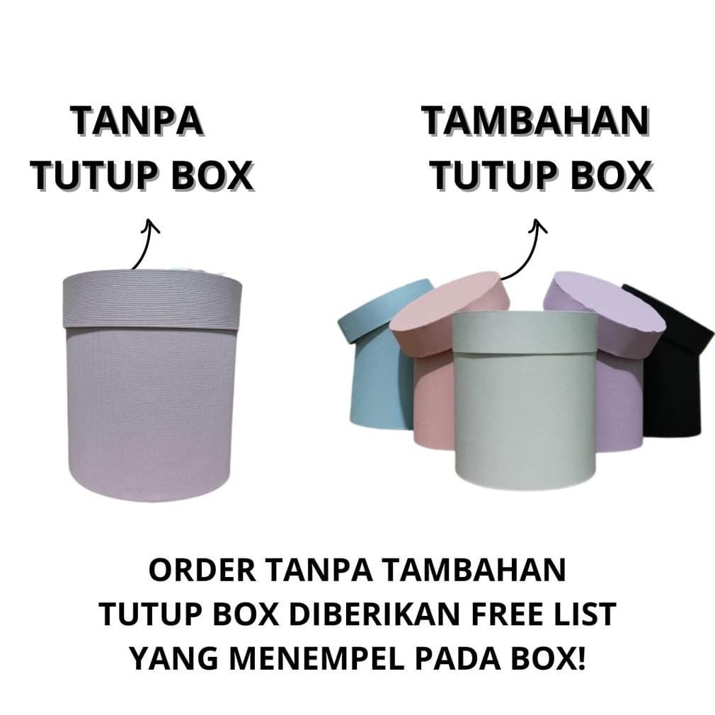 

SPECIAL Bloom Gift Box Bulat D15T16/Box Bulat Bunga/Box Bulat/Round Flower Box/Bloombox Flower jg-56