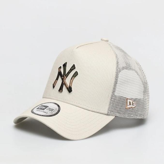TOPI NEW ERA TRUCKER NY BEIGE koko