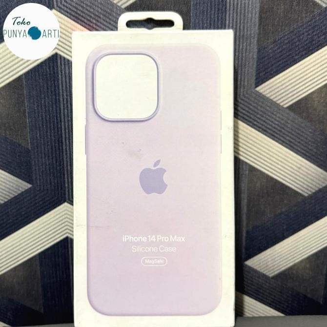// Apple Silicone Case With Magsafe Iphone 14 Pro Max Official Original Resmi Ibox //
