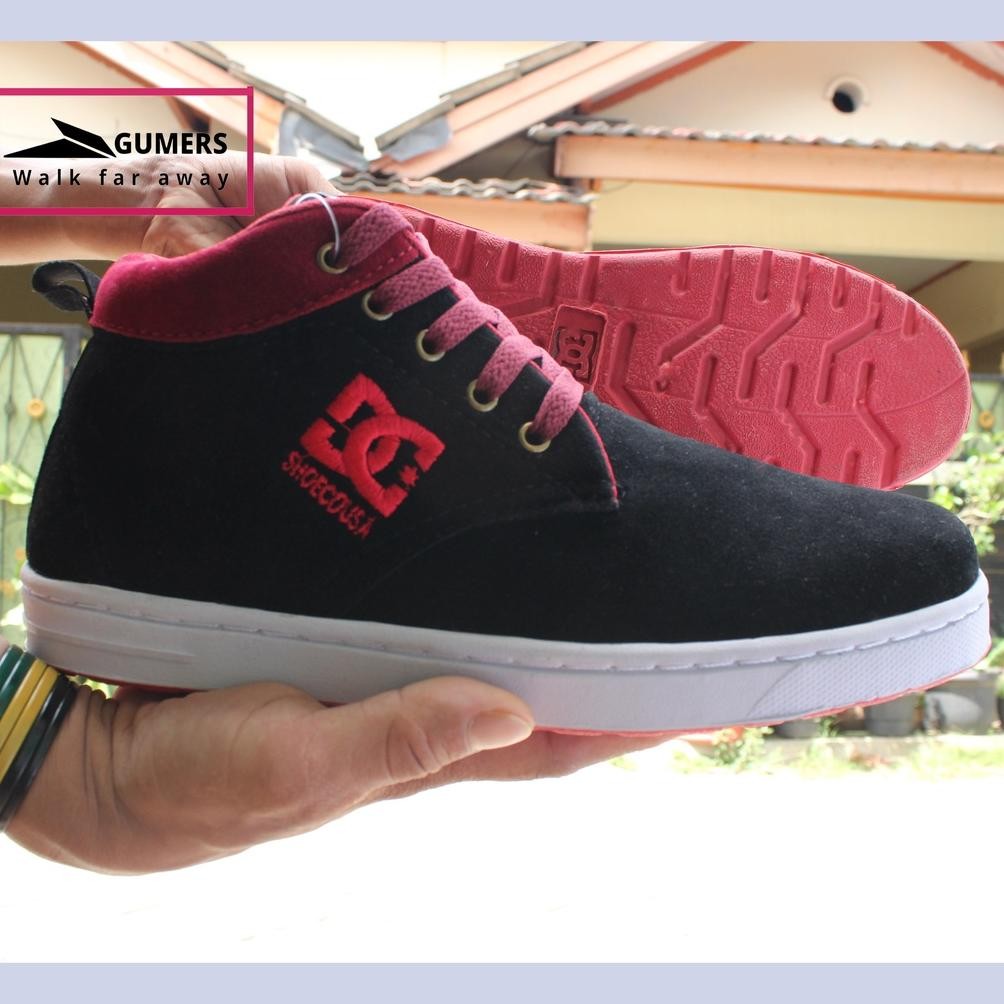 SDR- SEPATU DC SHOES BLCK  LOW PRIA / SOL SUDAH DIJAHIT / SEPATU SEKOLAH / SEPATU KERJA / SEPATU SAN