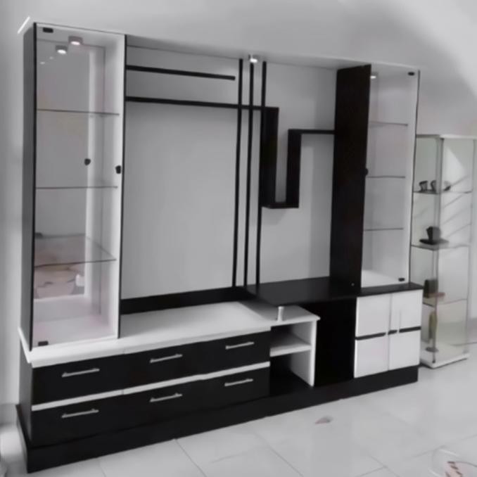 Sale Bufet Tv Partisi Max 55 Inch Rak Tv Lemari Pajangan (Jabodetabek)