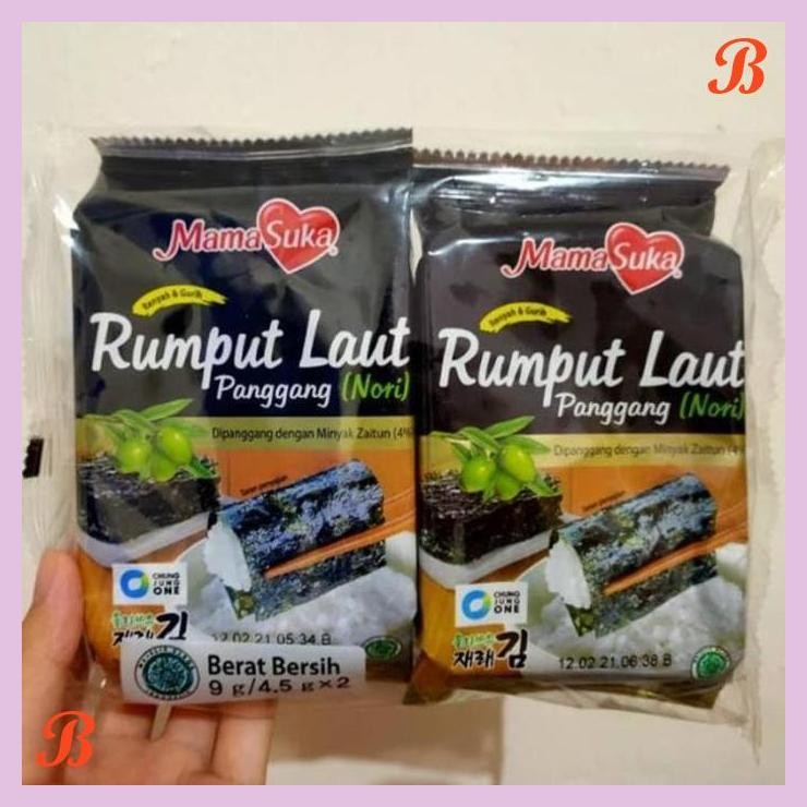 

| SMW | MAMASUKA SEAWEED ORIGINAL ISI 2 PACK 4.5 X 2 GR - CEMILAN RUMPUT LAUT